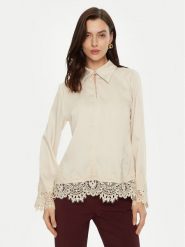 Bruuns Bazaar Koszula Elaina BBW4270 Écru Regular Fit. Koszule Bruuns Bazaar, bez wzorów, z satyny, bez kołnierzyka, bez ramiączek. Za 379.99 zł.