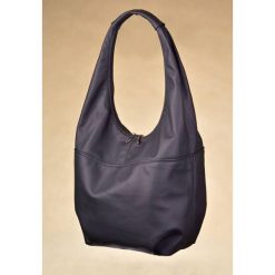 Worek skórzany LOOK MADE WITH LOVE 519 szary. Szare shopper bag Look made with Love, bez wzorów, ze skóry, małe, bez dodatków. Za 399.99 zł.