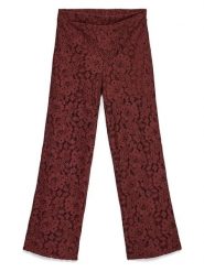 Vero Moda Spodnie w kolorze brązowym rozmiar: XL. Brązowe spodnie materiałowe Vero Moda, bez wzorów, z koronki. Za 83.42 zł.