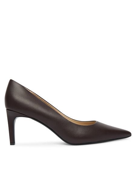Calvin Klein Szpilki Ess Stiletto 70 HW0HW02607 Bordowy. Czerwone szpilki Calvin Klein, bez wzorów, ze skóry, bez obcasa, na szpilce, bez zapięcia. Za 649.99 zł.