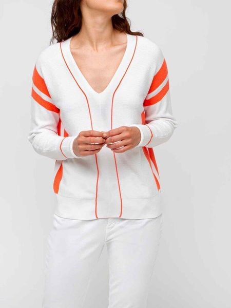 Sweter Damski TBS Malenpul. Białe swetry TBS, na lato, l, bez wzorów, z materiału, eleganckie, bez ramiączek. Za 259.00 zł.