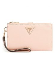 Guess Portfel w kolorze jasnoróżowym - 19 x 11 x 2 cm rozmiar: onesize. Różowe portfele Guess, z aplikacjami, z materiału. Za 180.49 zł.