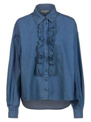 Herrlicher Koszula dżinsowa w kolorze granatowym rozmiar: L. Niebieskie koszule Herrlicher, l, z aplikacjami, z bawełny, bez kołnierzyka, bez ramiączek. Za 152.99 zł.