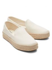 TOMS Espadryle w kolorze kremowym rozmiar: 36. Brązowe espadryle TOMS, bez wzorów, bez obcasa. Za 185.32 zł.