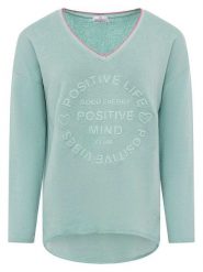 Zwillingsherz Bluza w kolorze zielonym rozmiar: L/XL. Zielone bluzy Zwillingsherz, l, bez wzorów, bez ramiączek, bez kaptura. Za 149.95 zł.