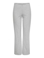 ONLY Spodnie w kolorze jasnoszarym rozmiar: L. Szare spodnie materiałowe ONLY, bez wzorów, z bawełny, z podwyższonym stanem. Za 82.99 zł.