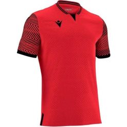 Koszulka Macron Tureis. Czarne t-shirty sportowe Macron, bez wzorów, z materiału, bez ramiączek, na fitness i siłownię. Za 254.00 zł.