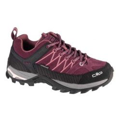 Damskie Buty Turystyczne Rigel Suede Low Cut. Czarne buty trekkingowe CMP, bez zapięcia. Za 604.99 zł.