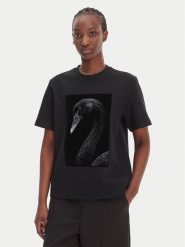 BOSS T-Shirt Eharpa2 50563277 Czarny Regular Fit. Czarne t-shirty Boss, l, bez wzorów, z bawełny, bez kołnierzyka, bez ramiączek. Za 569.99 zł.