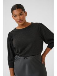 KAFFE curve Sweter w kolorze czarnym rozmiar: M. Czarne swetry KAFFE curve, m, bez wzorów, bez ramiączek. Za 119.95 zł.