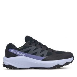 Trekkingi Salomon. Czarne buty trekkingowe Salomon, z gore-texu, bez zapięcia. Za 479.99 zł.