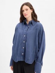 BOSS Orange Bluza Kobiety Bawełna niebieski, XS. Niebieskie bluzy BOSS Orange, xs, bez wzorów, z bawełny, bez kaptura. Za 599.95 zł.