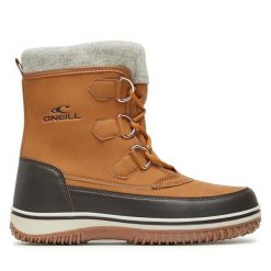 Śniegowce O'Neill. Brązowe śniegowce O'Neill, bez wzorów, bez zapięcia. Za 419.99 zł.
