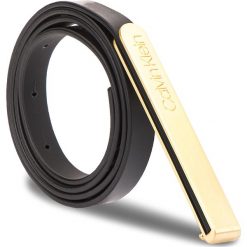 Pasek Damski CALVIN KLEIN - 1CM Skinny Belt K60K604760 001. Czarne paski Calvin Klein, w paski, ze skóry. Za 229.00 zł.