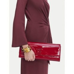 Torebka Elisabetta Franchi. Czerwone kopertówki Elisabetta Franchi, bez wzorów, bez dodatków. Za 939.99 zł.