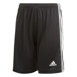 Spodenki piłkarskie dla dzieci adidas Squadra 21 Short. Białe szorty adidas, bez wzorów, z poliesteru, sportowe. Za 63.76 zł.