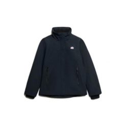 Kurtka damska Superdry Shell. Niebieskie kurtki Superdry, bez wzorów, eleganckie, bez kaptura. Za 416.35 zł.
