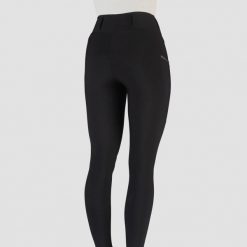 Damskie legginsy jeździeckie z pełną przyczepnością EQPRO Perfection EP. Czarne legginsy Horka, bez wzorów, z dzianiny, długie. Za 321.50 zł.