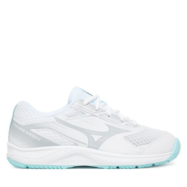 Buty halowe Mizuno. Białe buty sportowe lifestyle Mizuno, bez wzorów, sportowe, bez zapięcia. Za 269.99 zł.