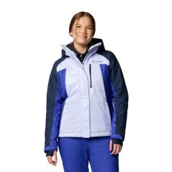 Kurtka Narciarska Damska Columbia Snowy Summit. Niebieskie kurtki narciarskie Columbia, na zimę, xs, bez wzorów, bez kaptura, narciarskie. Za 749.99 zł.