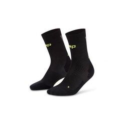 Damskie sportowe skarpety kompresyjne do połowy łydki Ultralight Core Run CEP. Czarne skarpetki CEP, bez wzorów, z elastanu. Za 79.00 zł.
