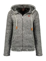 Geographical Norway Kurtka polarowa "Trigo" w kolorze szarym rozmiar: S. Szare kurtki Geographical Norway, s, z aplikacjami, z polaru, bez kaptura. Za 112.83 zł.