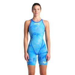 Strój Startowy Damski Arena Carbon Glide Le Cb Tie-Dye. Niebieskie kombinezony Arena, bez wzorów, sportowe, bez kołnierzyka, bez ramiączek. Za 2,099.99 zł.