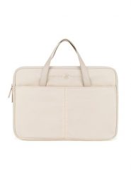 Beverly Hills Polo Club Torba na laptopa BHPC-K-027-06 Beżowy. Brązowe torby na laptopa Beverly Hills Polo Club, bez wzorów, z materiału. Za 179.99 zł.