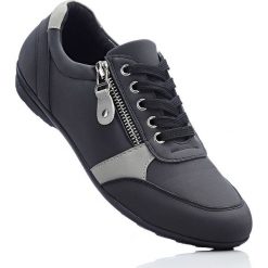 Wygodne buty sznurowane z pianką YouFoam bonprix czarno-szary. Czarne buty sportowe lifestyle bonprix, bez wzorów, sportowe, bez zapięcia. Za 109.99 zł.