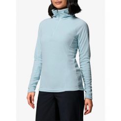 Bluza damska bez kaptura Columbia Glacial IV 1/2 Zip. Niebieskie bluzy Columbia, bez wzorów, sportowe, bez ramiączek, bez kaptura. Za 173.19 zł.