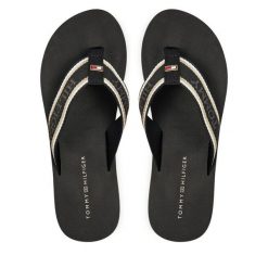 Japonki Tommy Hilfiger. Czarne japonki Tommy Hilfiger, bez wzorów. Za 199.99 zł.