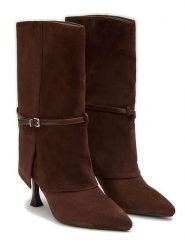 Belluci Kozaki w kolorze brązowym rozmiar: 40. Brązowe kozaki Belluci, na zimę, bez wzorów, bez obcasa, bez zapięcia. Za 173.99 zł.