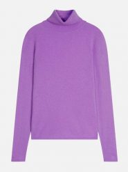 AUTHENTIC CASHMERE Kaszmirowy golf "Bise" w kolorze fioletowym rozmiar: XXL. Różowe swetry AUTHENTIC CASHMERE, xxl, bez wzorów, z kaszmiru, bez ramiączek. Za 365.42 zł.