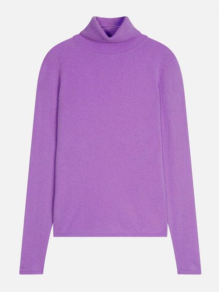 AUTHENTIC CASHMERE Kaszmirowy golf "Bise" w kolorze fioletowym rozmiar: XXL. Różowe swetry AUTHENTIC CASHMERE, xxl, bez wzorów, z kaszmiru, bez ramiączek. Za 365.42 zł.