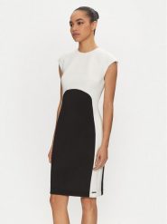 Calvin Klein Sukienka koktajlowa K20K207899 Czarny Slim Fit. Czarne sukienki Calvin Klein, bez wzorów, z syntetyku, wizytowe, bez kołnierzyka, bez ramiączek. Za 469.99 zł.