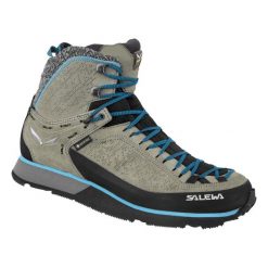 Buty Trekkingowe Damskie Salewa Mtn Trainer 2 Winter Gtx. Szare buty trekkingowe Salewa, bez zapięcia. Za 1,334.00 zł.