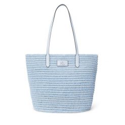 Torebka LAUREN RALPH LAUREN. Niebieskie shopper bag Lauren Ralph Lauren, bez wzorów, bez dodatków. Za 779.99 zł.