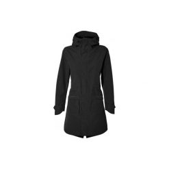 Rowerowa kurtka przeciwdeszczowa Mosse damska czarna. Czarne kurtki BASIL, bez wzorów, sportowe, bez kaptura. Za 496.80 zł.
