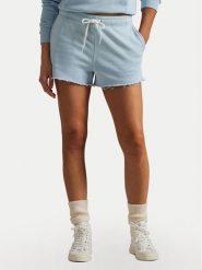 Polo Ralph Lauren Szorty sportowe 211965103002 Błękitny Straight Fit. Niebieskie szorty sportowe Polo Ralph Lauren, bez wzorów, z bawełny. Za 459.99 zł.