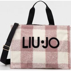 Liu Jo torebka kolor różowy. Czerwone shopper bag Liu Jo, bez wzorów, na ramię, bez dodatków. Za 509.99 zł.