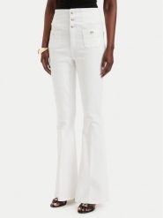 Guess Jeansy W6GA14 D0857 Kremowy Slim Fit. Białe jeansy Guess, z aplikacjami, z bawełny. Za 614.99 zł.