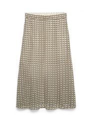 Vero Moda Spódnica w kolorze beżowo-szarobrązowym rozmiar: L. Brązowe spódnice Vero Moda, l, bez wzorów, midi. Za 109.95 zł.