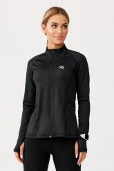 Damska bluza sportowa szybkoschnąca do biegania Rough Radical Freedom. Czarne bluzy z kapturem ROUGH RADICAL, na jesień, l, bez wzorów, z dzianiny, bez kaptura, do biegania. Za 199.90 zł.