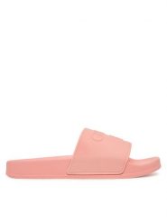 Guess Klapki E6GZ17 BB00F Różowy. Czerwone klapki Guess, z aplikacjami, z syntetyku, bez obcasa, bez zapięcia. Za 199.99 zł.
