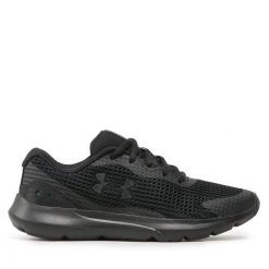 Buty do biegania Under Armour. Czarne buty do biegania Under Armour, bez wzorów, bez zapięcia, do biegania. Za 159.99 zł.