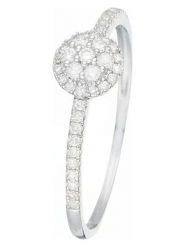 CARATELLI Złoty pierścionek "Côme" z diamentami rozmiar: 56. Szare pierścionki CARATELLI, z diamentem, złote. Za 1,283.99 zł.