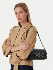 KARL LAGERFELD Torebka B3W30012 Czarny. Czarne torebki klasyczne KARL LAGERFELD, bez wzorów, ze skóry, bez dodatków. Za 1,199.00 zł.