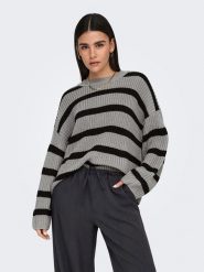 JDY Sweter w kolorze szarym rozmiar: M. Szare swetry JDY, m, bez wzorów, bez ramiączek. Za 114.44 zł.