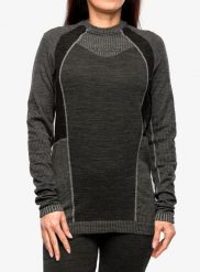 Bluza termoaktywna damska La Sportiva Wool70 Tech Longsleeve. Szare bluzy La Sportiva, l, bez wzorów, ze skóry, bez ramiączek, bez kaptura. Za 417.99 zł.