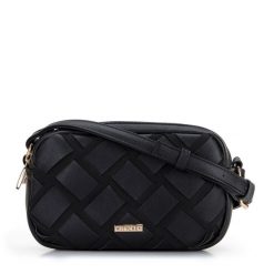 Damska listonoszka z plecionką na przodzie. Brązowe listonoszki Wittchen, bez wzorów, z dresówki, eleganckie, przez ramię, małe, bez dodatków. Za 129.90 zł.